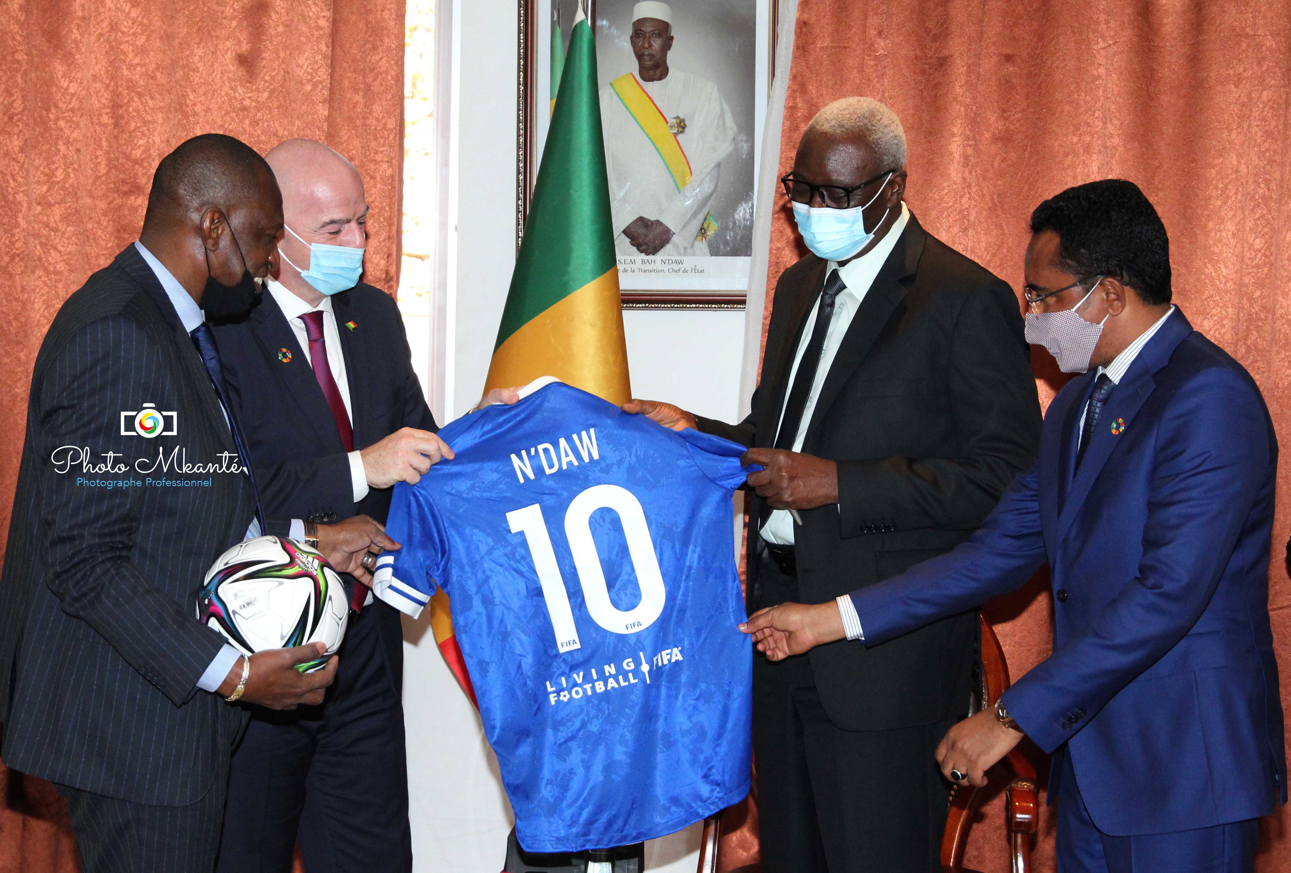 Gianni Infantino et Bah N'Daw 